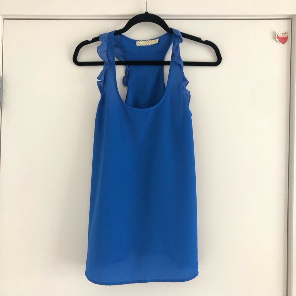 Urban Outfitters Ruffle Racerback Tank Top - Size M